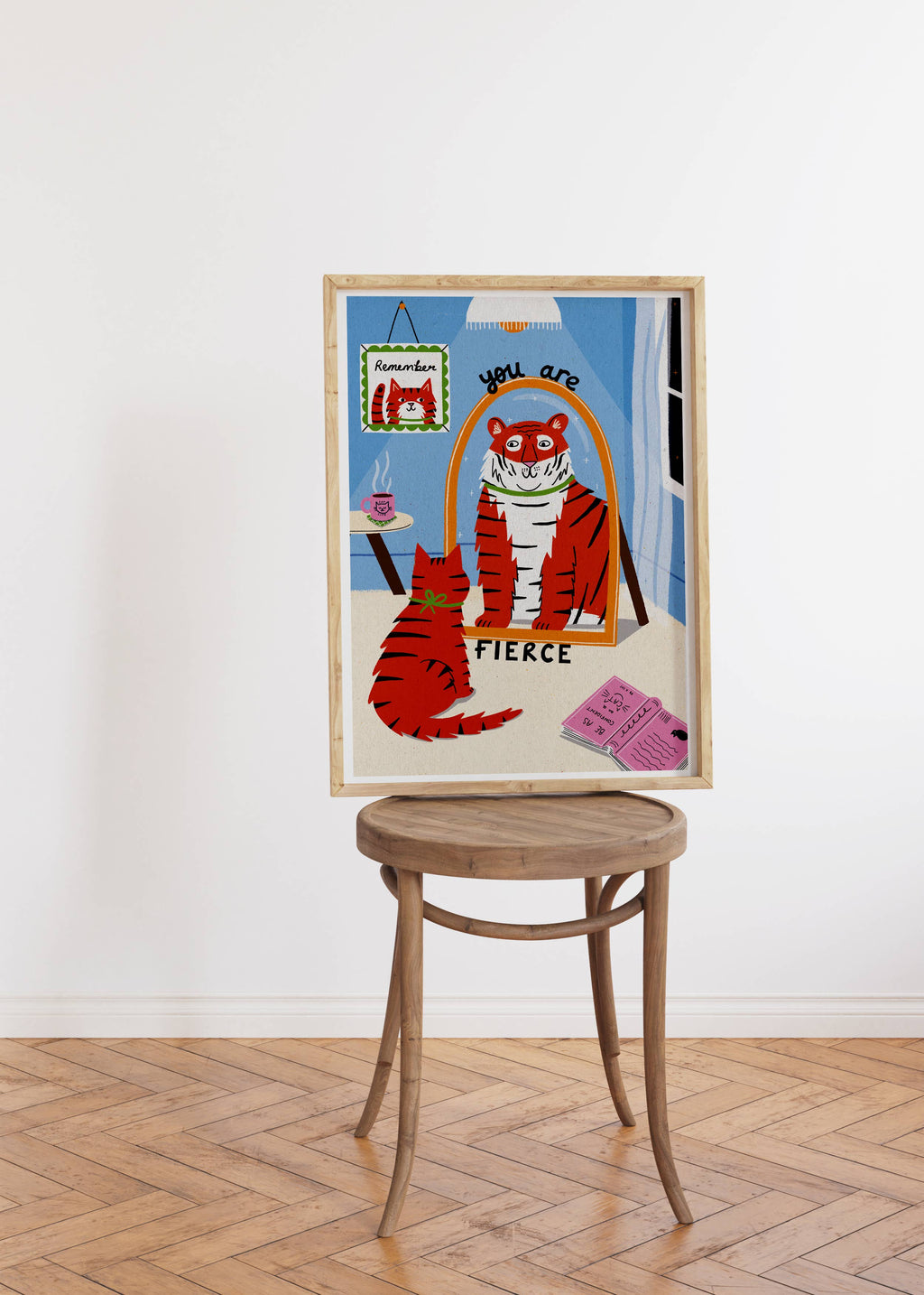Nat ElIis Illustration - You Are Fierce A4 Art Print