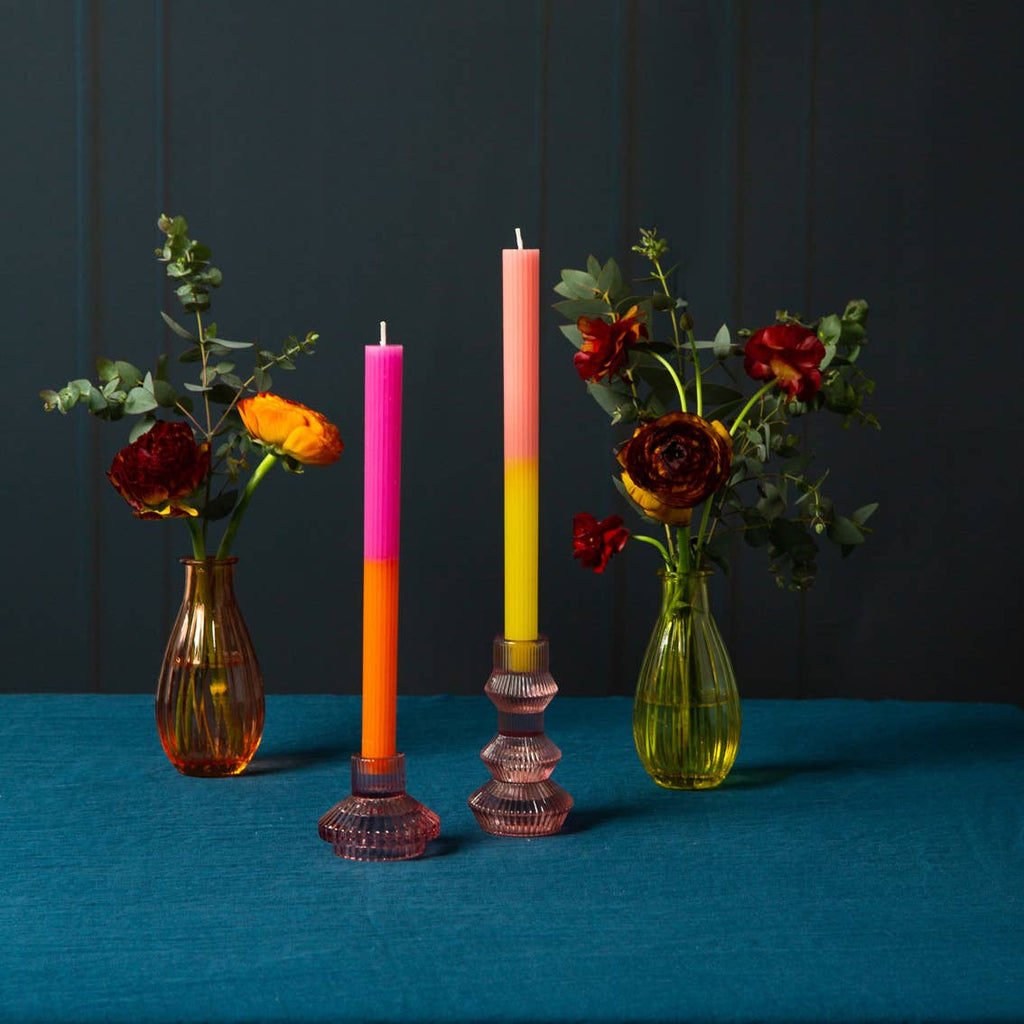 Small Glass Candle Holders Starter Set