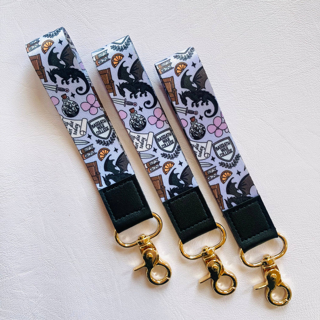 Basgiath Fantasy Bookish Wristlet Keychain 