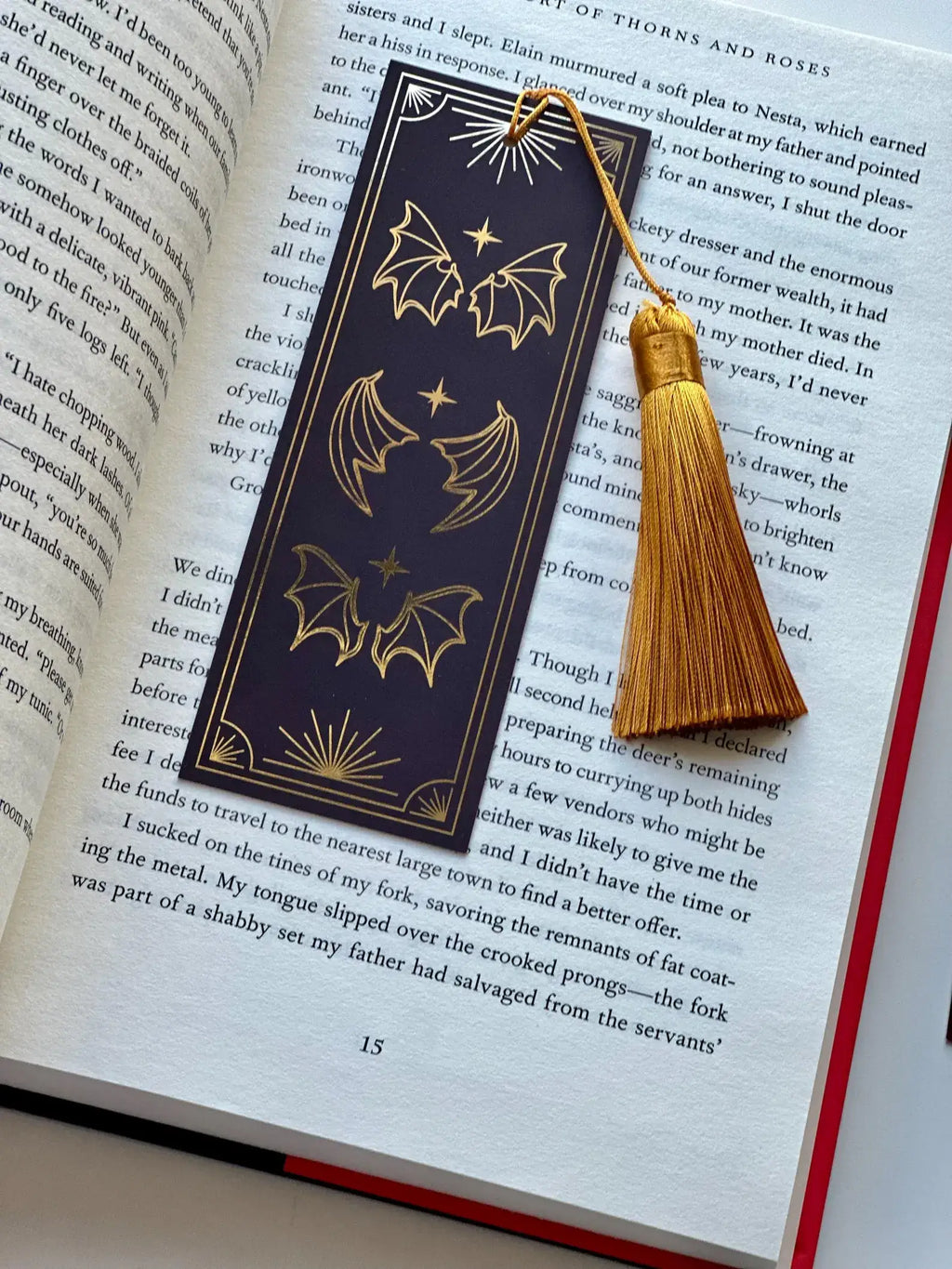 Gold Foiled A Court Of Wings & Ruin ACOTAR Bookmark