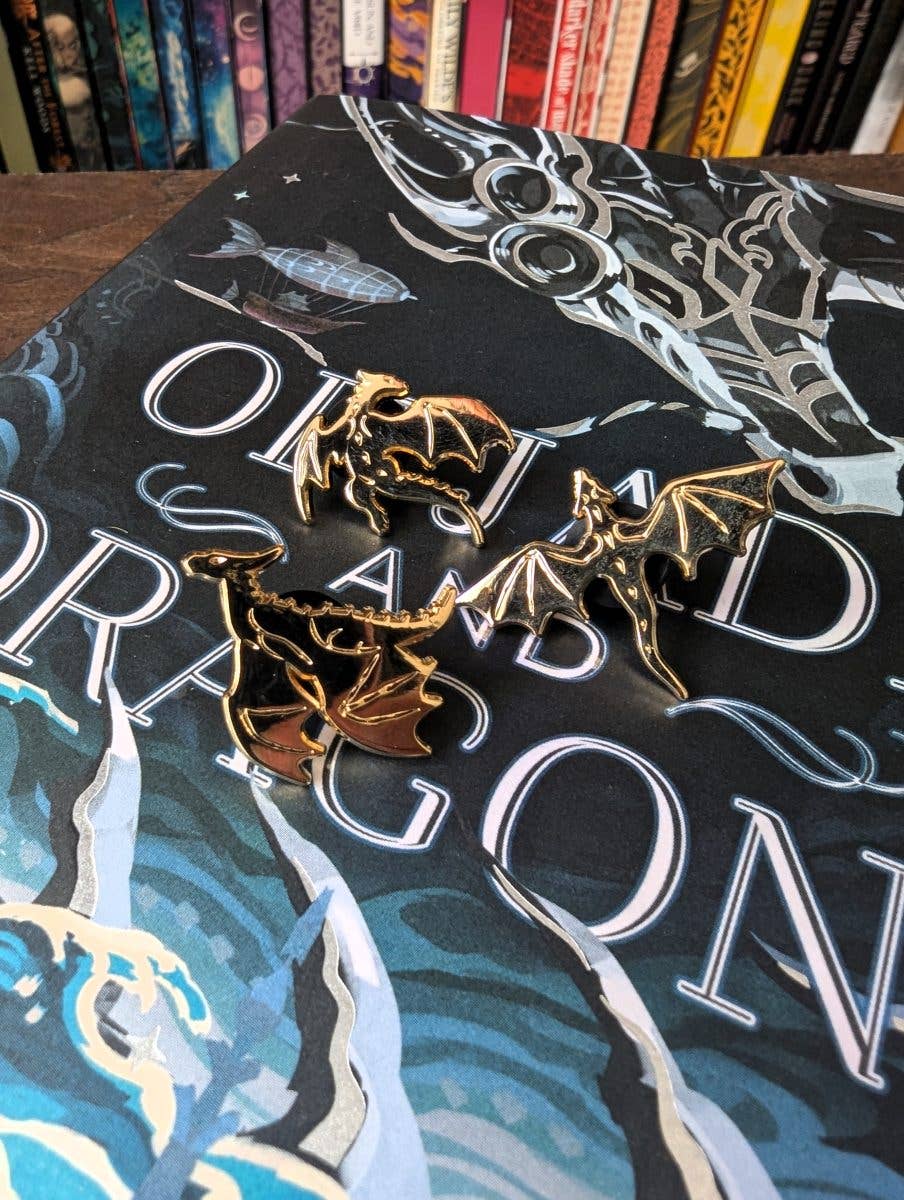 Geek and Artsy - Flying Dragons Enamel Pins (set of 3)