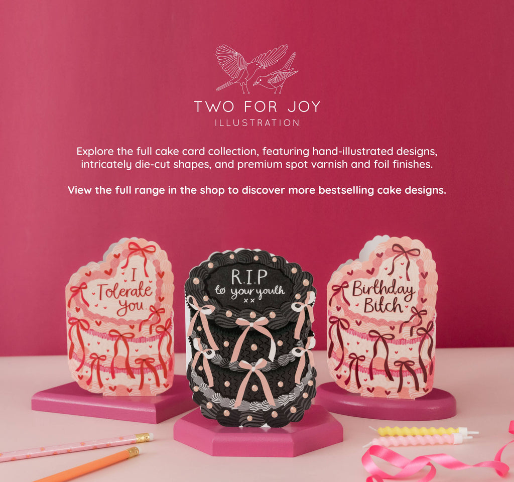 Birthday Bitch - Birthday Cake Shaped Greeting Card