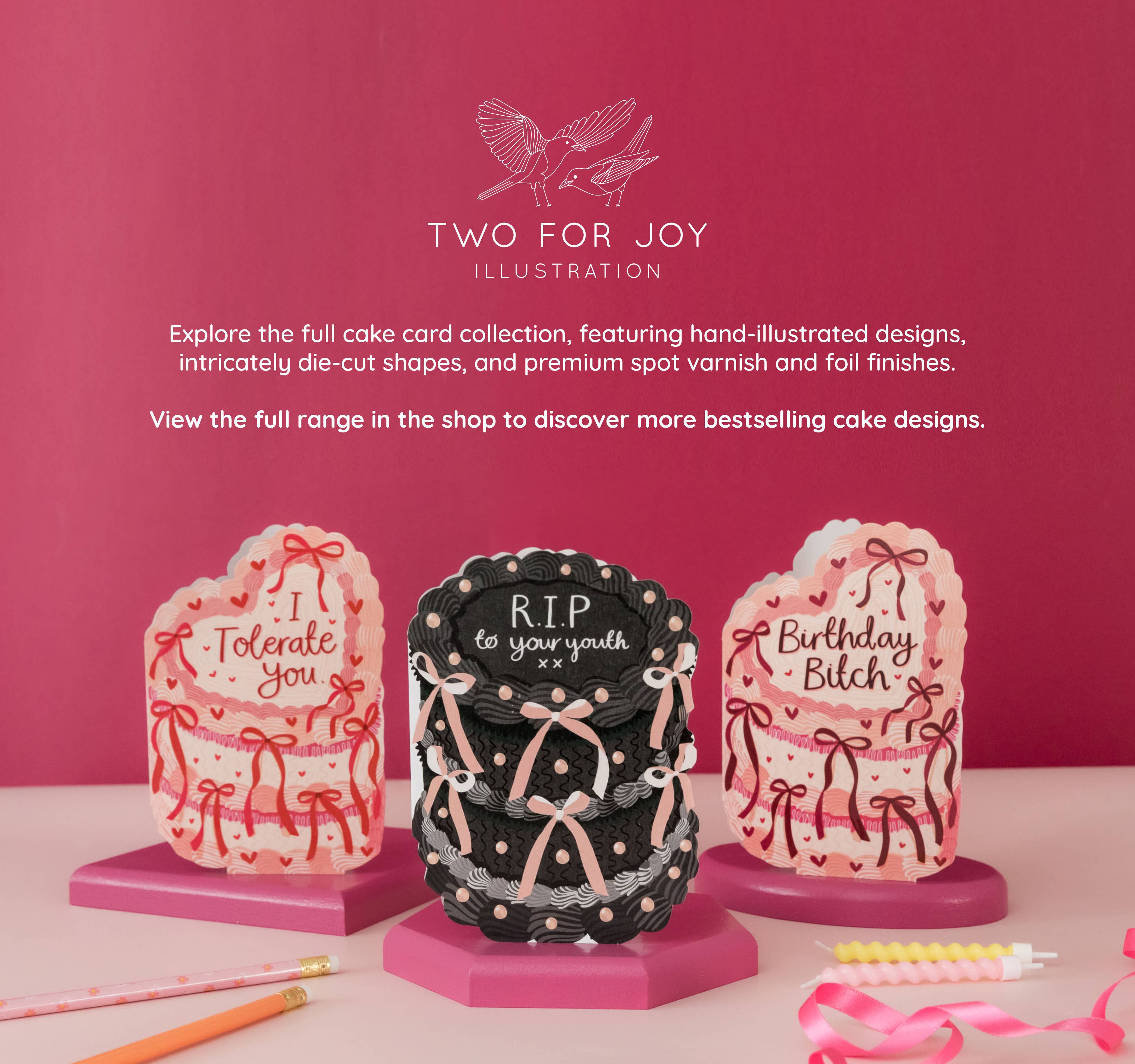 Birthday Bitch - Birthday Cake Shaped Greeting Card