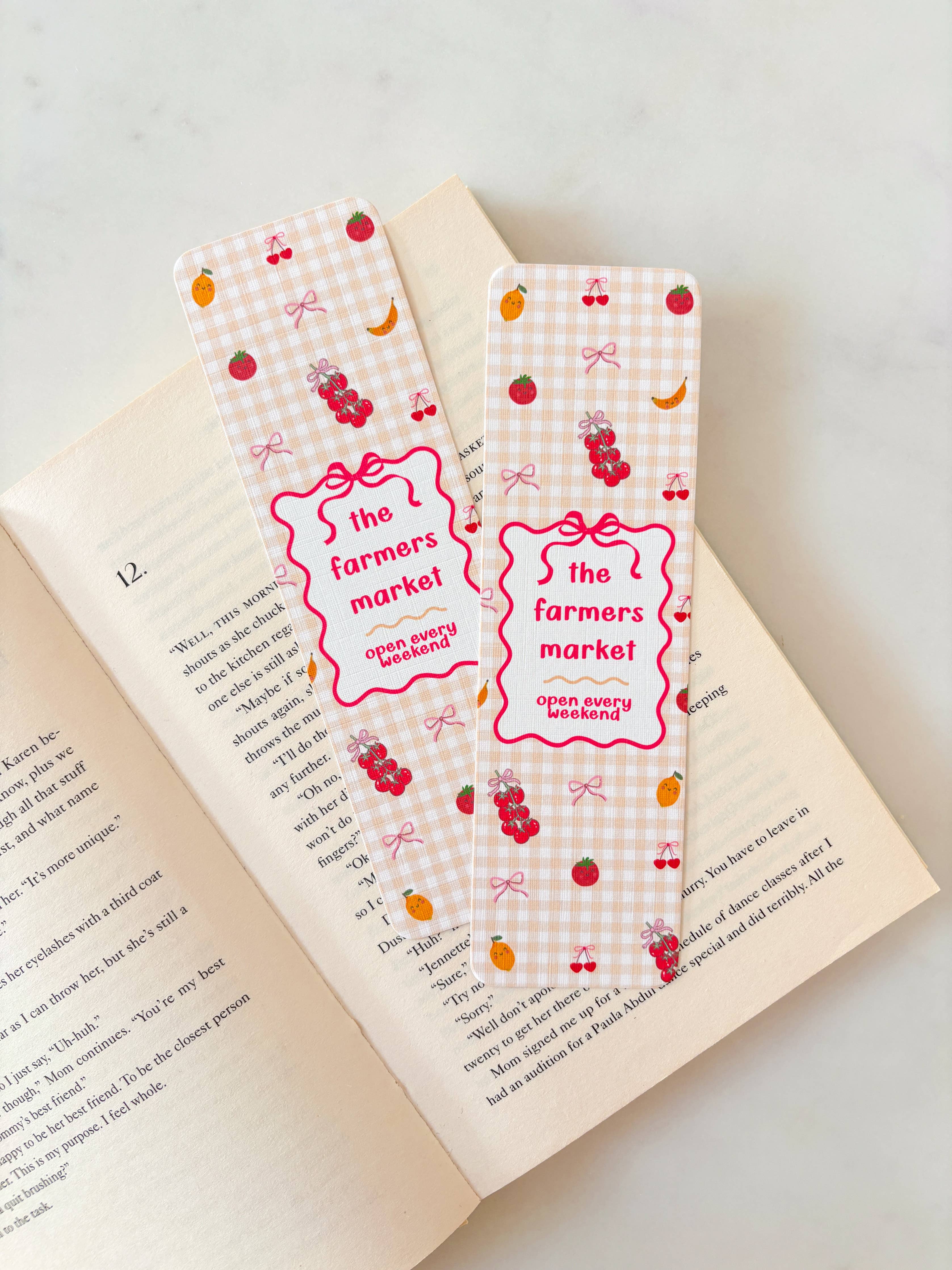 Fleurs on Sunday - The Farmers Market Bookmark