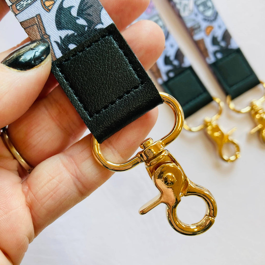 Basgiath Fantasy Bookish Wristlet Keychain 