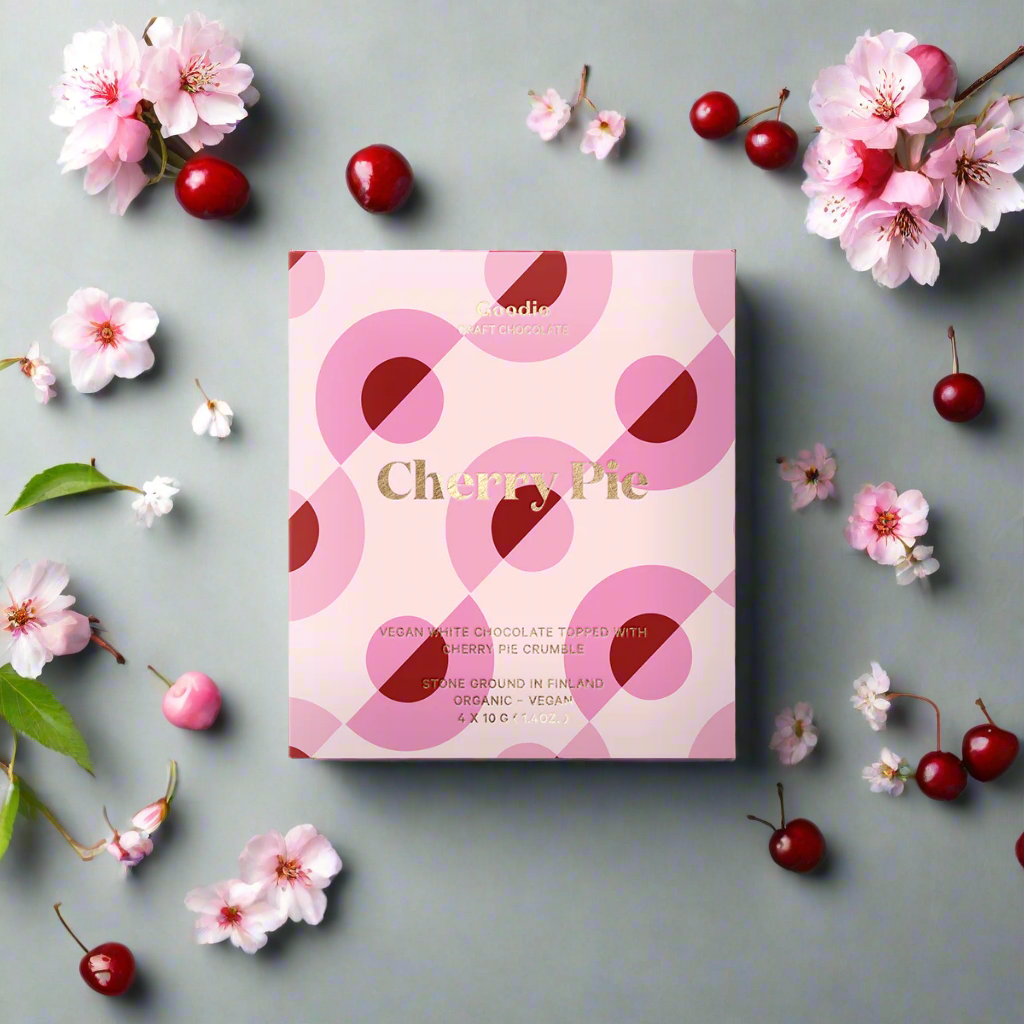 Goodio Chocolate - Cherry Pie White Chocolate Organic