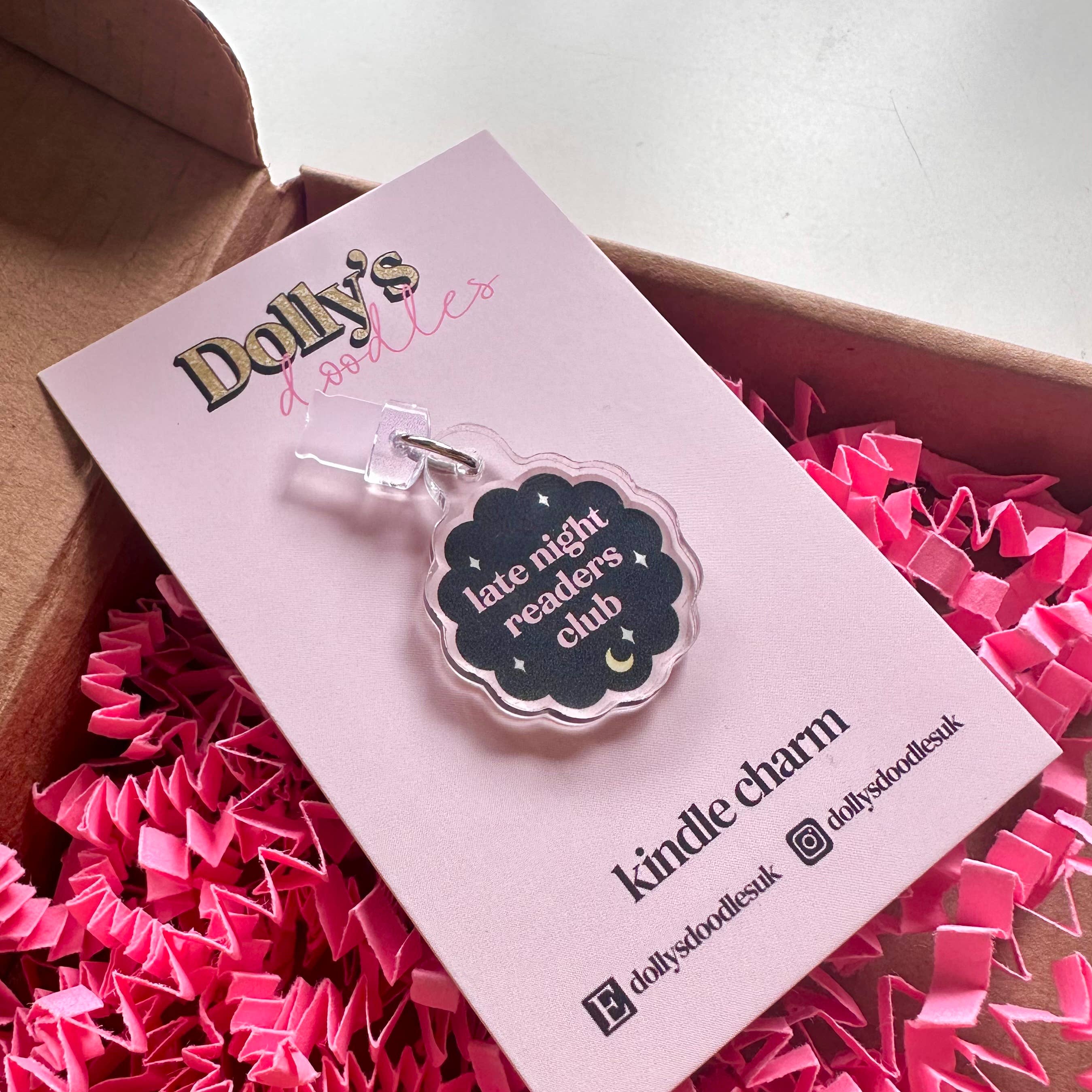 Kindle Charm - Late Night Reading Club Book Club Gift