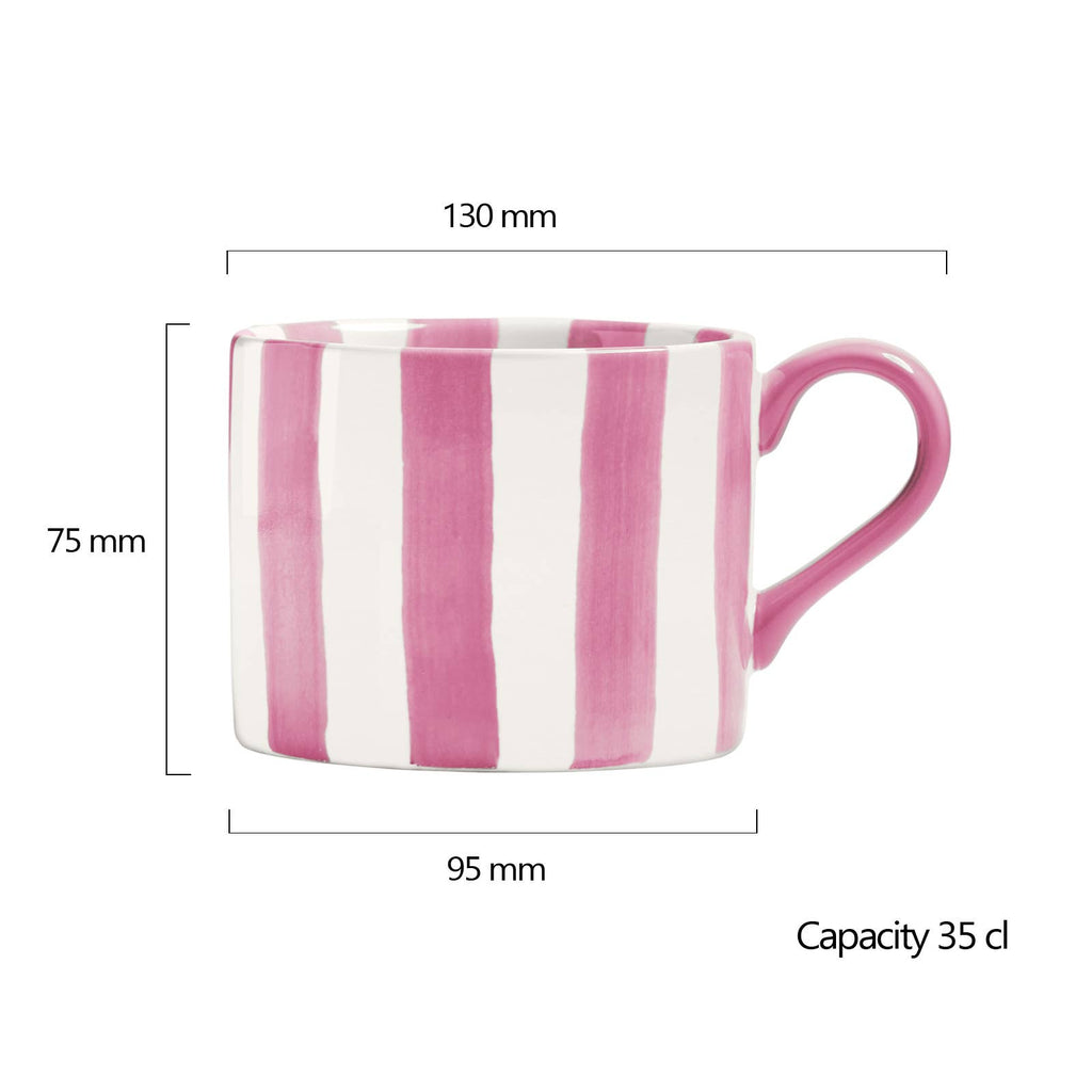 Stripes Mug Pink