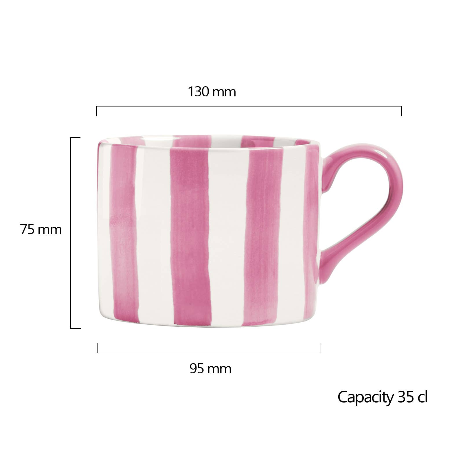 Stripes Mug Pink