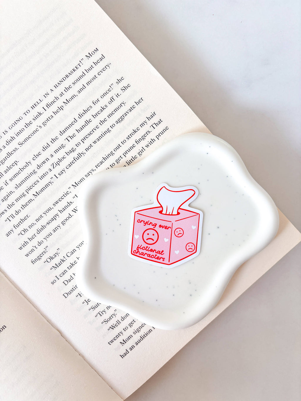 Fleurs on Sunday - Crying Over Fictional Characters Sticker