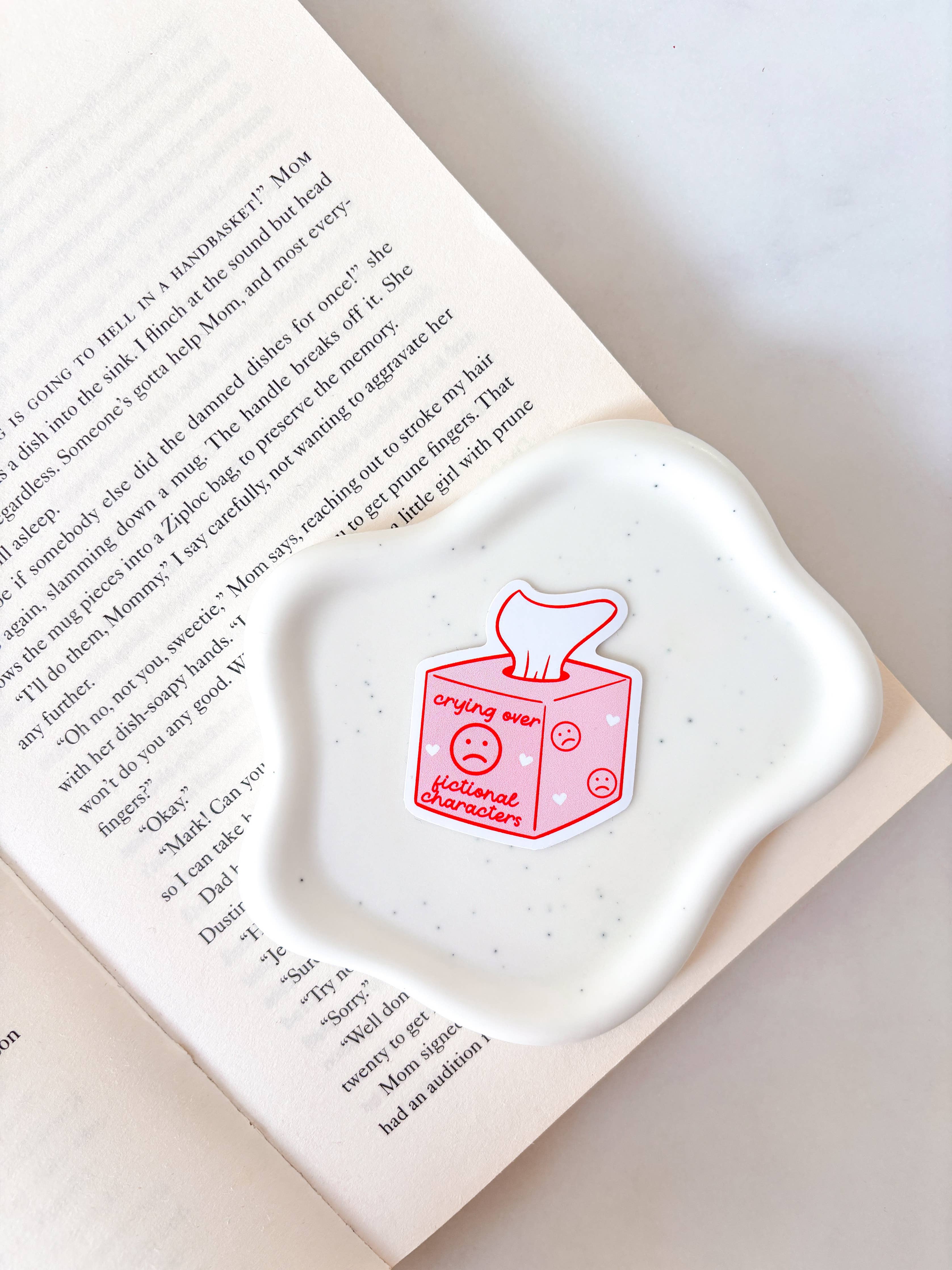 Fleurs on Sunday - Crying Over Fictional Characters Sticker
