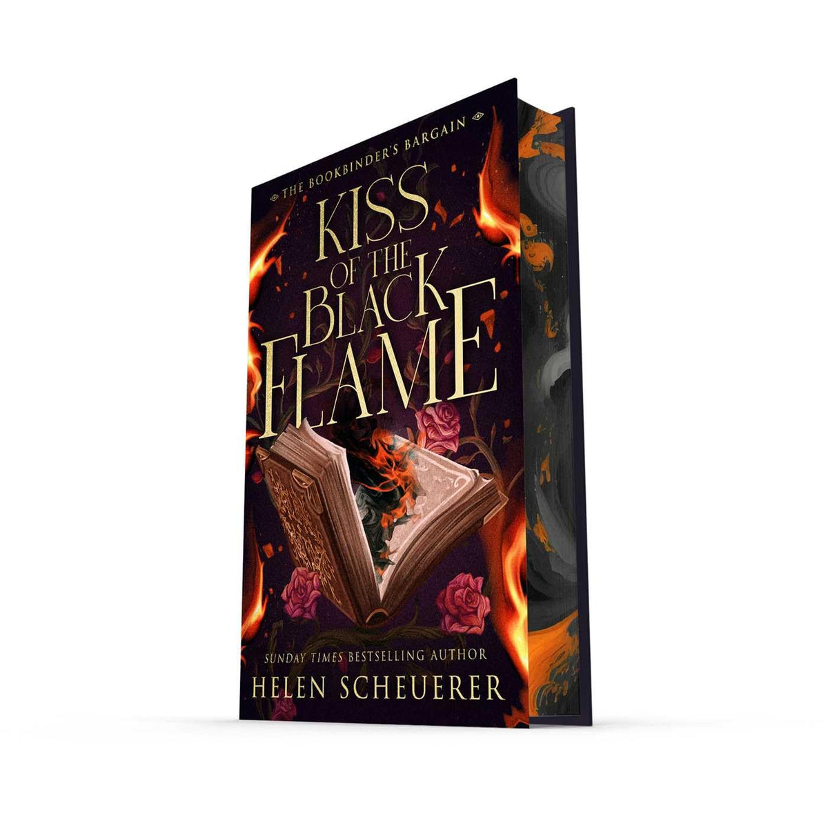 Kiss of The Black Flame by Helen Scheuerer (sprayed edges hardcover)
