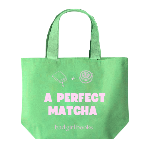 Matcha & Books Tote Bag