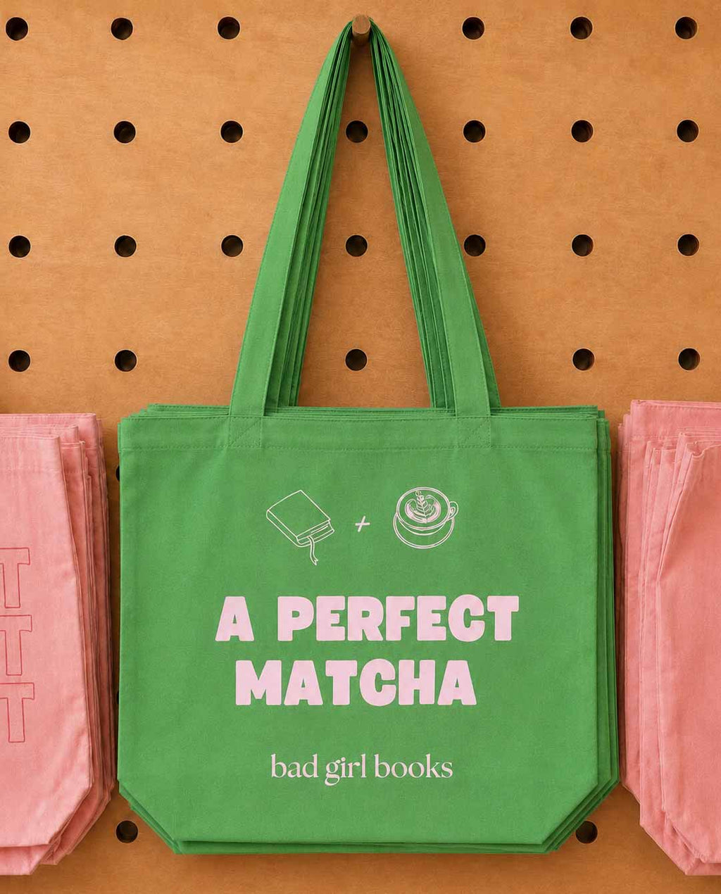 Matcha & Books Tote Bag