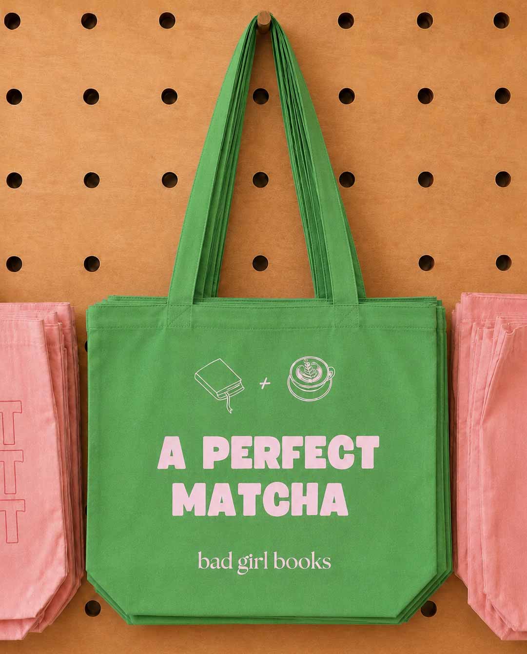 Matcha & Books Tote Bag