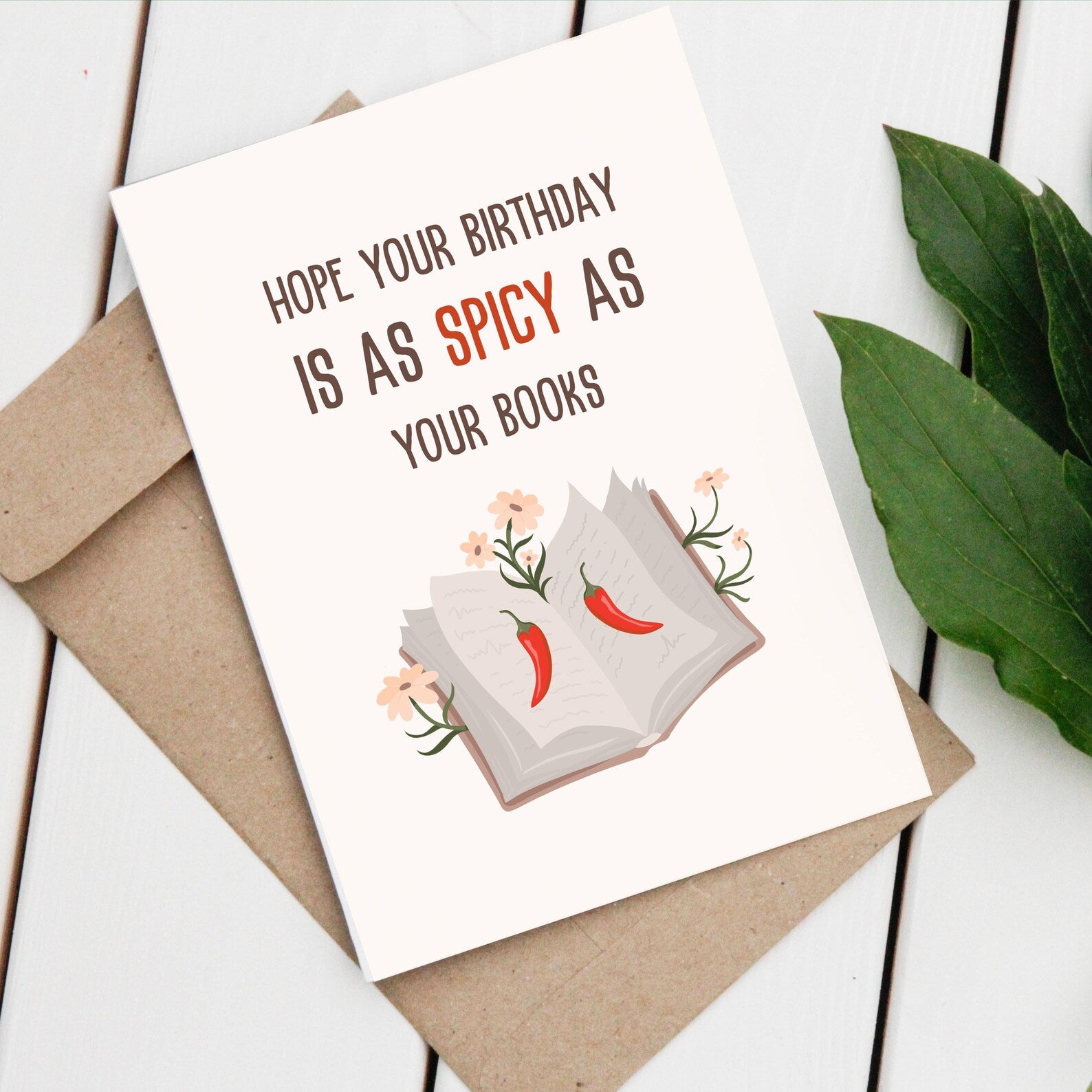 Spicy Birthday birthday greeting card